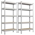 SONGMICS – SONGMICS Schnelle Montage, Schwerlastregal 2er Set, Standreg