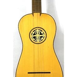 Musikalia Guitare Battente, de lutherie, avec rosette en bois perforée à la main, chevilles de bois - Les Beatles, Paul McCartney, John Lennon, RIngo Starr, George Harrison Musikalia Guitare Battente, de lutherie, avec rosette en bois perforée à la main, chevilles de bois – Image 5