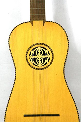 Musikalia Guitare Battente, de lutherie, avec rosette en bois perforée à la main, chevilles de bois - Les Beatles, Paul McCartney, John Lennon, RIngo Starr, George Harrison Musikalia Guitare Battente, de lutherie, avec rosette en bois perforée à la main, chevilles de bois – Image 6