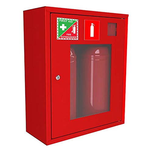 First Aid Fire Extinguisher Inside Vinyl Sticker Decal Emergency Safety Kit Set of 2 (3