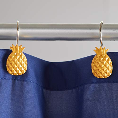 Skl Home By Saturday Knight Ltd. Gilded Pineapple Shower Curtain Hooks, Gold #TOP1