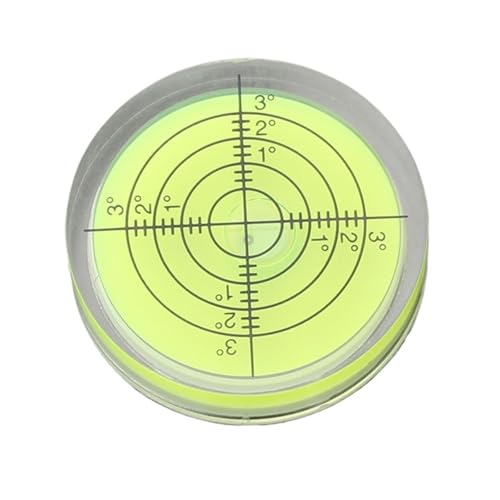Nivel de burbuja redondo circular de acrílico verde de 40x10mm 2