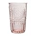 Bormioli Rocco Romantic Set Of 4 Tumbler Glasses, 11.5 Oz. Colored Crystal Glass, Cotton Candy Pink, Made In Italy.