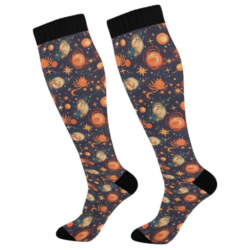 Caihoyu Mens Compression Socks Graduated Support For Nurses, Athletic, Travel & Flight Socks Cucumber Style