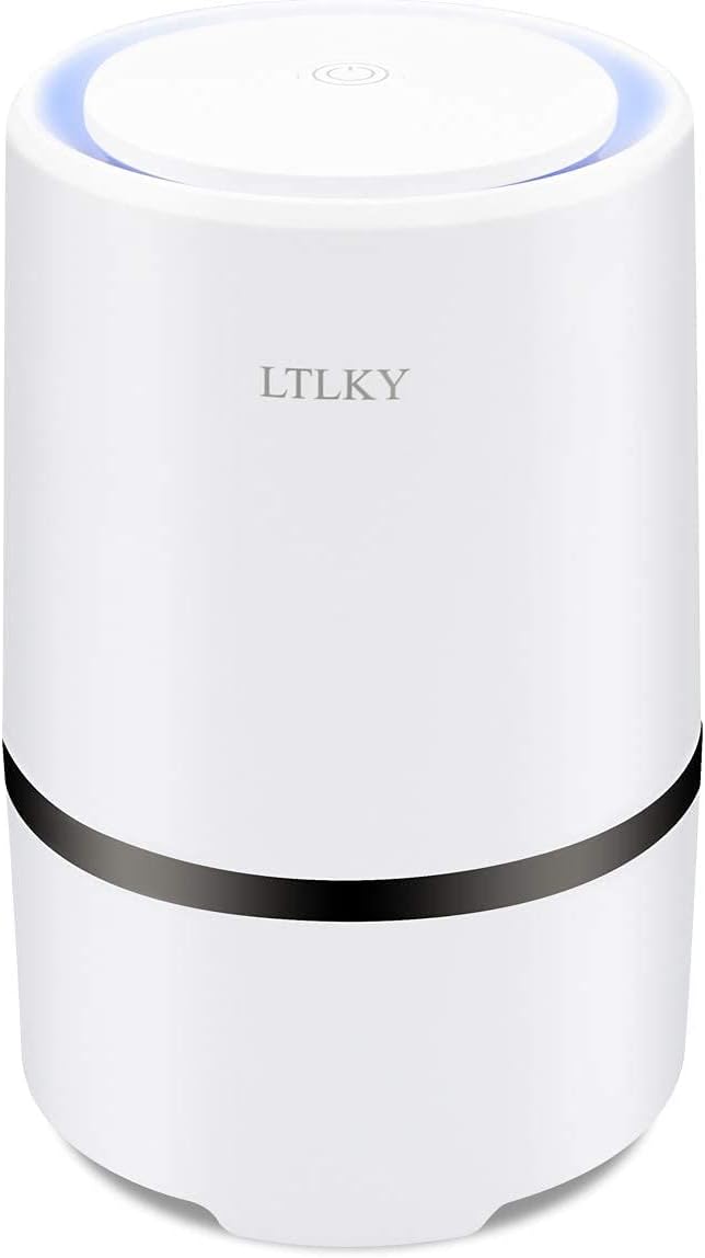 LTLKY Air Purifier for Bedroom,Small Air Cleaner for Desktop,USB Cord Power Version (2103)