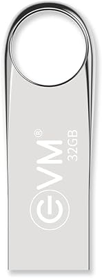 EnVault 32GB Metal USB 2.0 Flash Drive - Fast Data Transfer and Reliable Storage Solution - High Performance with up to 25MB/s Read - Durable Metallic Black Casing -(EVMPDV/32GB)