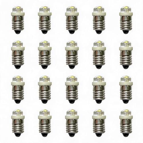 20 �p�b�N E10 0.75W DC 3V 3.7V 4.5V 9V 12V 18V 24V LED �d���C���W�P�[�^�[�����X�q 60-80LM �p(6V DC)