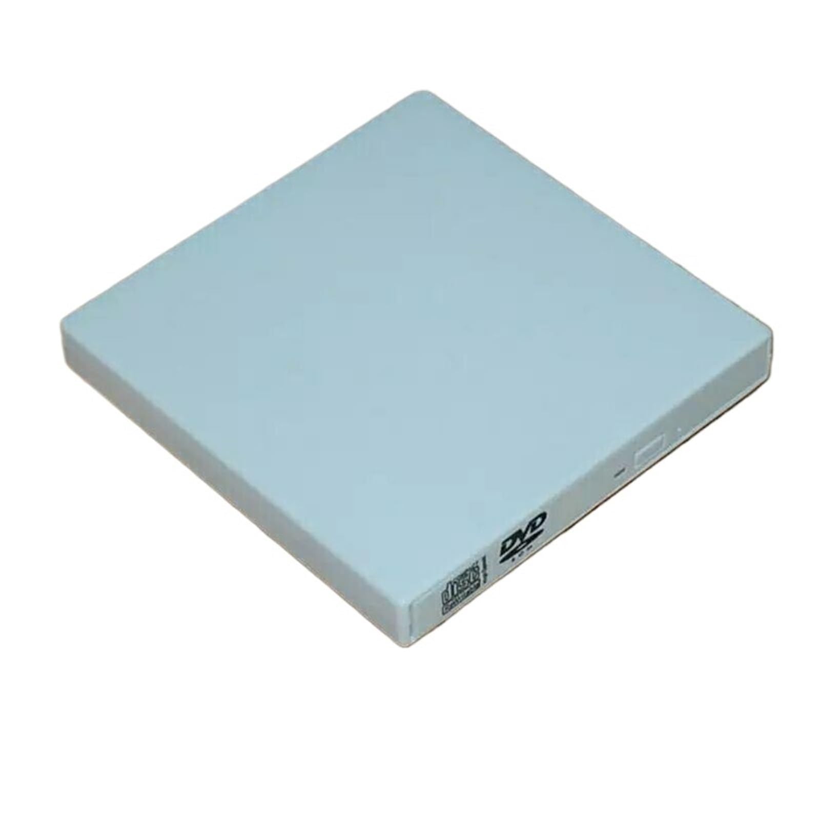 Lecteur DVD externe blanc au mouvement silencieux et graveur CD mobile