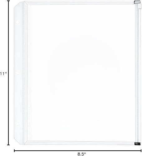 Miniatura 8 de Bolsillos cartón con cierre, 8  12 X 11, transparente, 3 BolsillosPack, Transparente