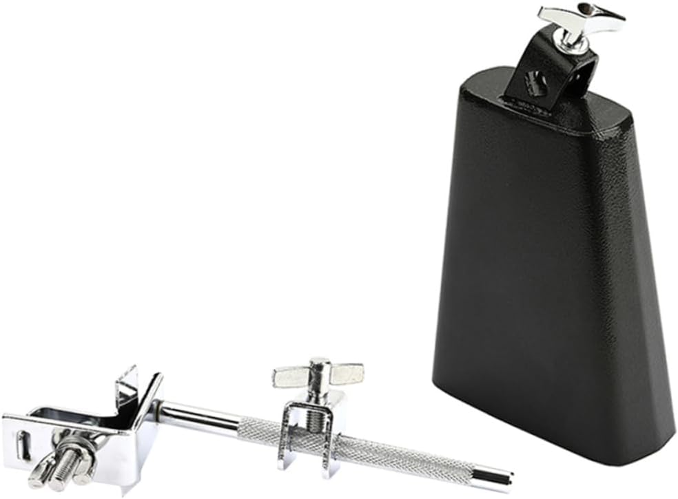 Yardwe Cowbell Drum Set Accessory Clamp WC51B Cowbell for Percussion Instrument Sturdy and Lightweight Suitable for Drum Kits and Musical Performance