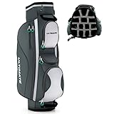 FANTASK Leichte Golf Cart Bag mit wasserdichtem Regenschutz & 7 Taschen, Auch für Trolley und...