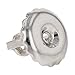 Solid 14k White Gold Single Replacement Back for Screw-Back Stud Earrings (Large-Hole)