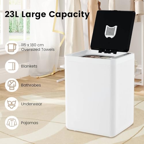 Multigot 23L Towel Warmer Bucket, Large Electric Heated Washcloth Warmer with Auto Shut Off, 6-Level Timer & LED Display, Luxury Towel Heater Gifts for Bathrobes Blankets - Image 2