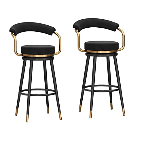 Banco de bar familiar Banco alto moderno e giratório, elegante banco de altura de balcão veludo esto