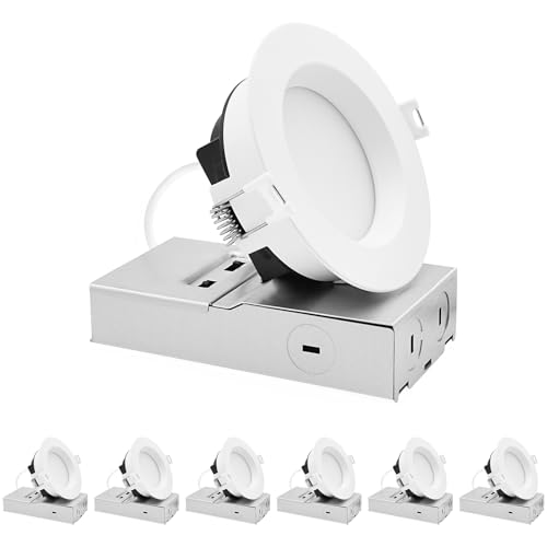 LUXRITE 4 Inch LED Recessed Light, Regressed Mini Panel Spotlight,