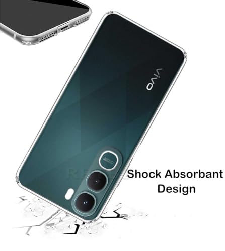 Image of Soft Silicone TPU Flexible Back Cover Compatible with Vivo Y31 5G
