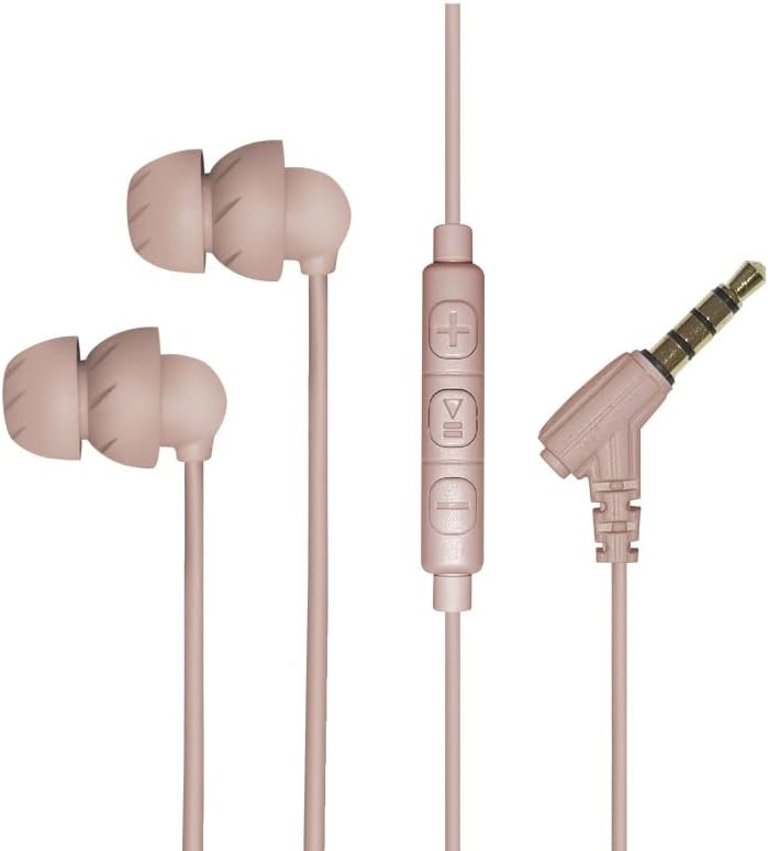 1 Pair of Pink 3.5mm Jack Comfortable Earbud Headphones