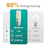 DiCUNO Żarówka LED E27 kukurydza 10 W, odpowiednik halogenowy 130 W, 1400 lm, światło neutralne 4000K, nieściemnialna, 230 V, standardowa oprawka E27, oszczędność energii, zestaw 4 szt