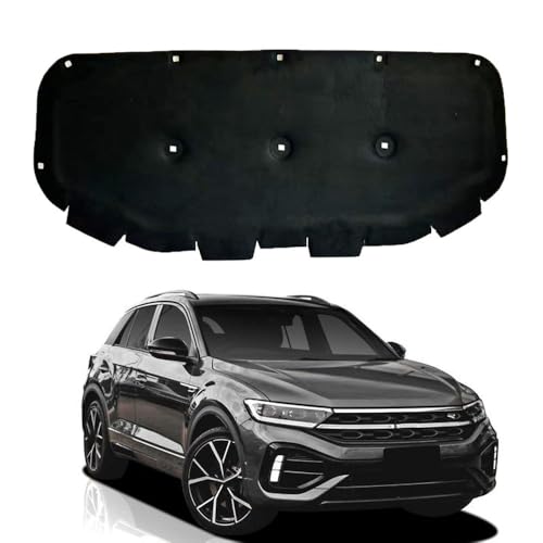 SUMRED Cotone Isolante Acustico per Cofano Motore Anteriore Auto per T-ROC 2019-2023 2GA863831A/ 2GA863831, Copertura Insonorizzata Termico Foglio di Alluminio Ignifugo Impermeabile