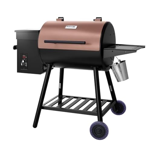 VEVOR Wood Pellet Grill Smoker, 8 in 1 BBQ Grills for Outdoor Cooking, 456 Square Inches Cook Area Electric Grill and Smoker, with Digital Controller, Meat Probe, 500°F Max Temperature, Black