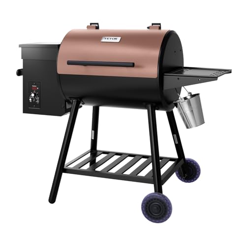 VEVOR Wood Pellet Grill Smoker, 8 in 1 BBQ Grills for Outdoor Cooking, 456 Square Inches Cook Area...