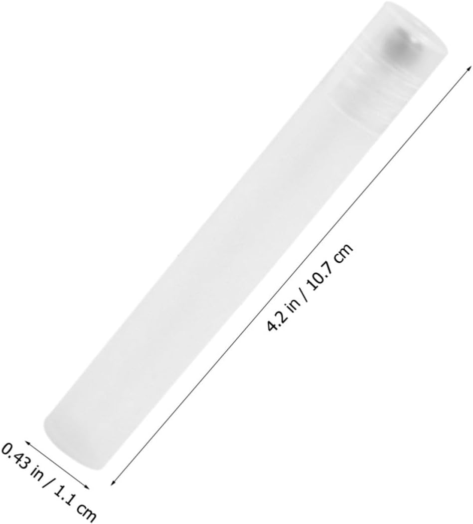 10pcs Ml Pp Roller Bottles with Steel Ball for Travel Liquid Storage | White Refillable Design, Leak-proof Closure, Multi Liquid Use, Portable