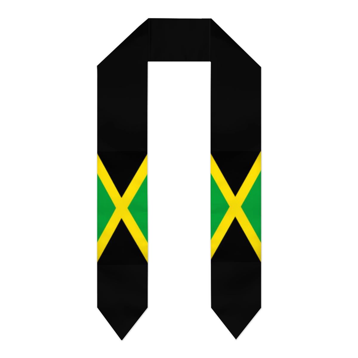 YUZEKABZ Country Flag Graduation Stole, Graduation Sash Scarf Gifts for International Student, Jamaica Flag, One size