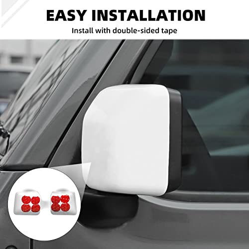 Coque rétroviseur Jeep Wrangler JL finition blanche haut de gamme rigide - 6