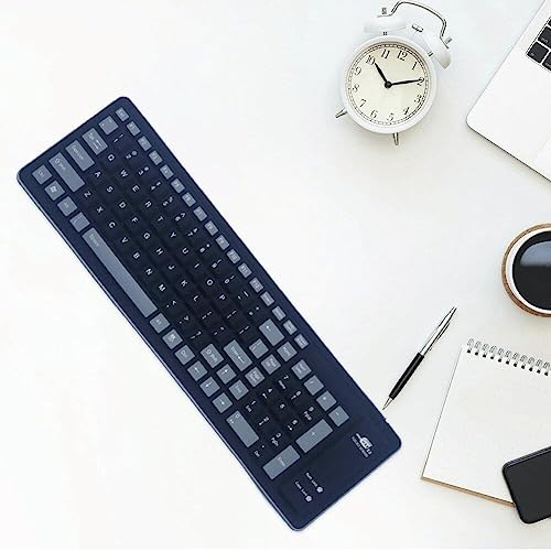 Clavier silicone pliable USB étanche et silencieux pour PC portable