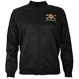  FC St. Pauli Bomberjacke Jacke Übergangsjacke Collegejacke Leicht Frauen Damen Schwarz-Gold (L)