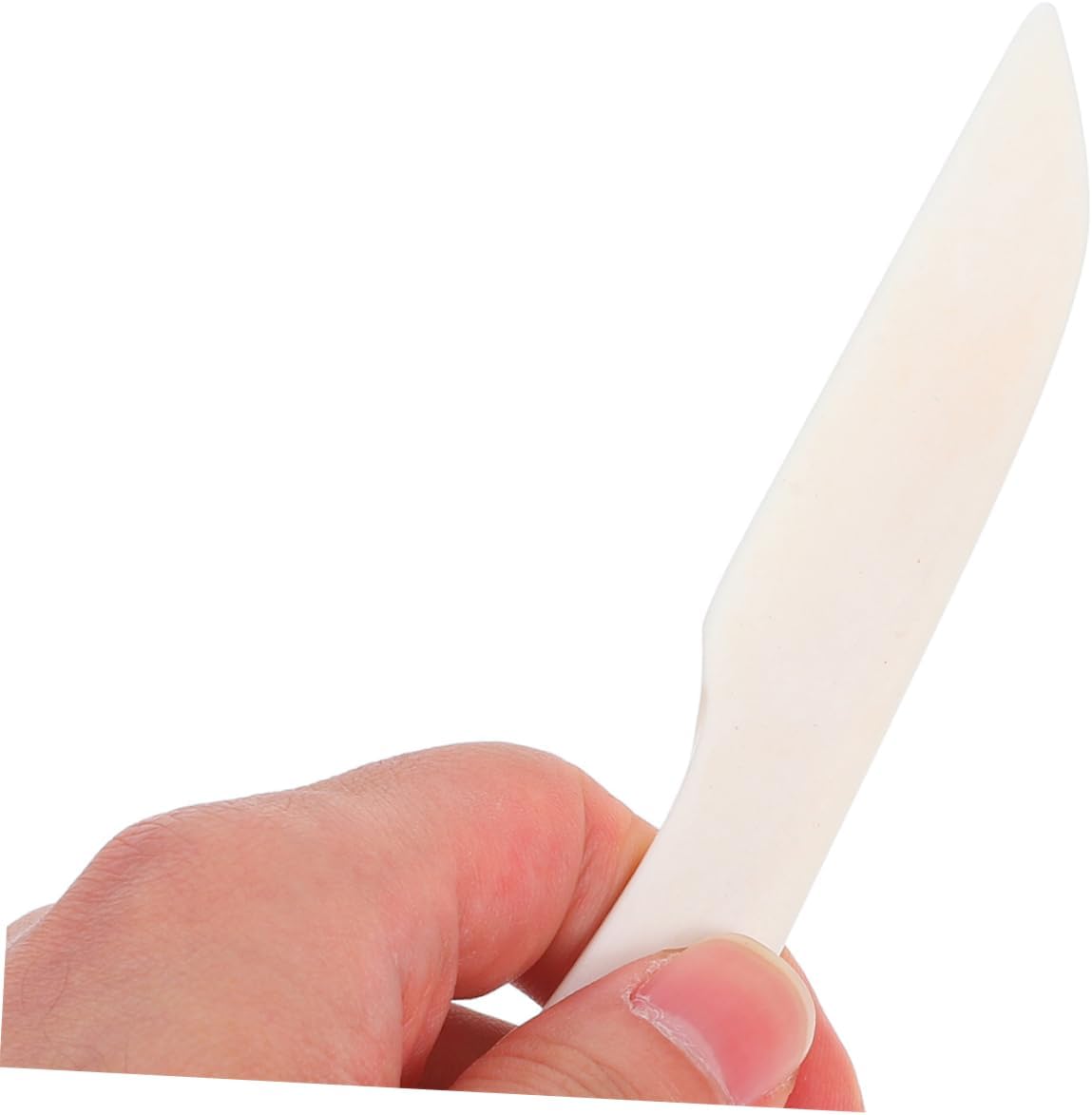 Anneome 2pcs Genuine Bone Folder Tool for Paper Creasing and Scoring Bone Folder for Bookbinding Leathercraft Origami and Card Making Precision Detailing Beige