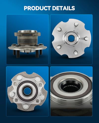 Image of PHILTOP 512374 x2 Rear Wheel Bearing Hub Assembly for Toyota RAV4