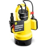 TROTEC Pompa sommersa TWP 7536 E – Pompa per acque sporche – Portata 12500 l/h, Potenza 750 Watt, profondità Massima di Immersione 7 m, Protezione da Funzionamento a Secco, IPX8