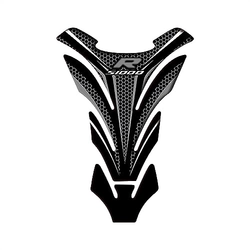 LXSKJ Karosserie Aufkleber Motorrad Tank Pad Zubehör Schutz Aufkleber Für BMW S1000R 2010-2014 2015 2016 2017 2018 2019 2020(Nero)
