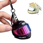 Generisch – Leuchtender 3D-Motorradhelm-Schlüsselanhänger, Schwarz , One