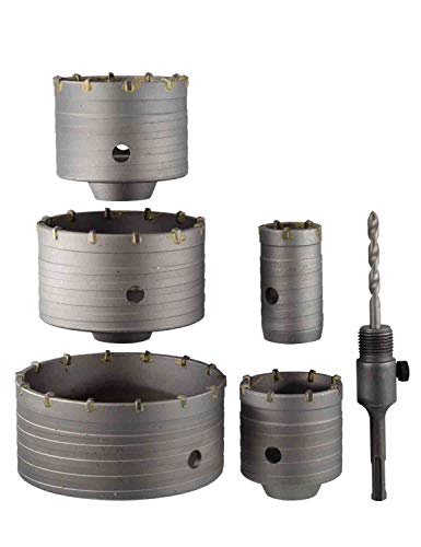 BINOTA Concrete Hole Saw SDS Plus Shank for Cement Brick Wall, Set 40