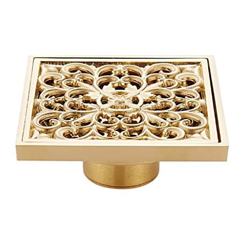 European-style Gold-plated Copper Self-priming Deodorant Floor Drain Cover