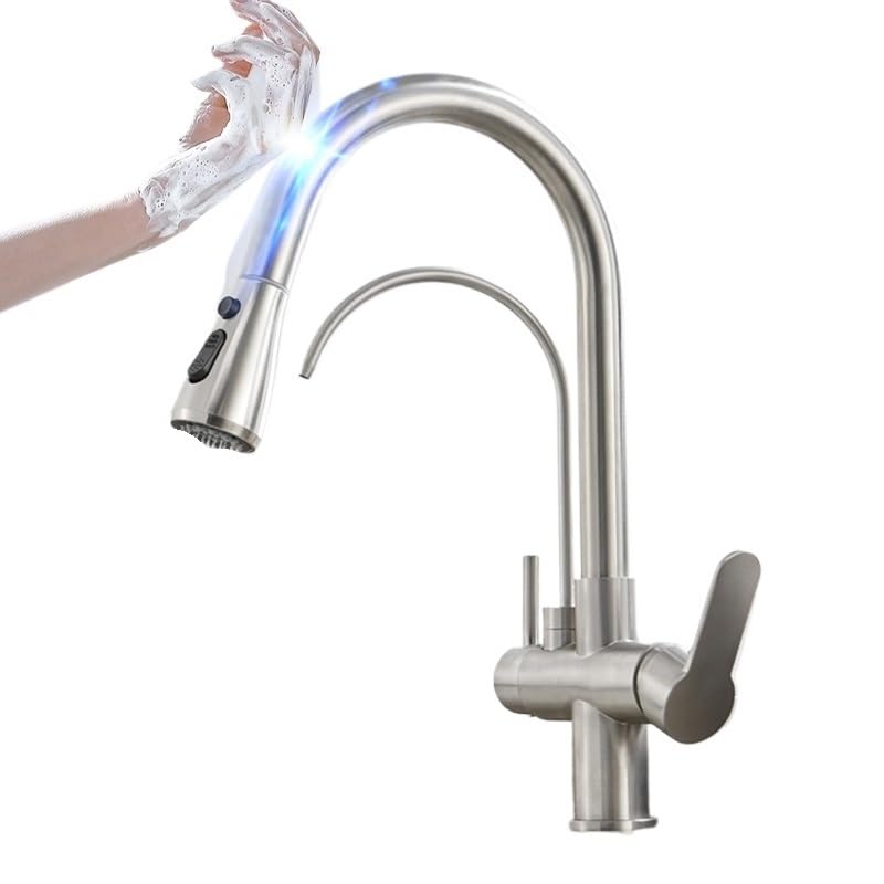 Robinet évier 3 voies Feng Shui pour purifier l'eau de votre cuisine moderne