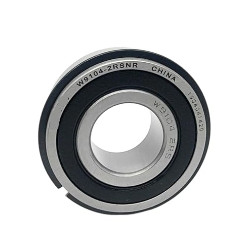Roulement W9104-2RS anti-poussière avec bague d'arrêt contre le jeu axial
