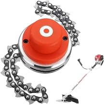 Universal Head Lawn Mower Chain Trimmer Head Replacement for Outside Garden Lawn, Professional Aluminium Alloy Trimmer Parts Garden Accessories