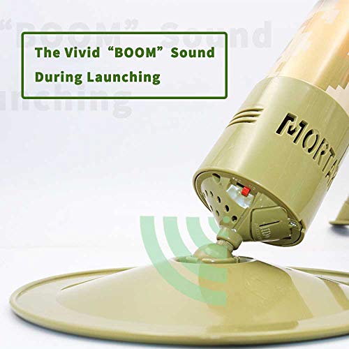 Domoey Toy Mortar,Artillery,Cannon,Howitzer,Gun.self-Propelled Launch.military Toy With 3 Safe Foam Shells.novelty Gift For Kids. #TOP25