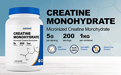 Nutricost Creatine Monohydrate 1 KG - Image 3