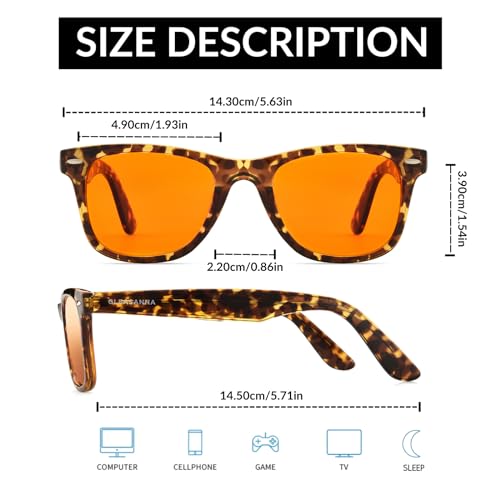Image of 99.9% Blue Light Blocking Glasses, AR Coating, Computer Screens Gaming for Men Women, Stop Eyestrain, Better Sleep