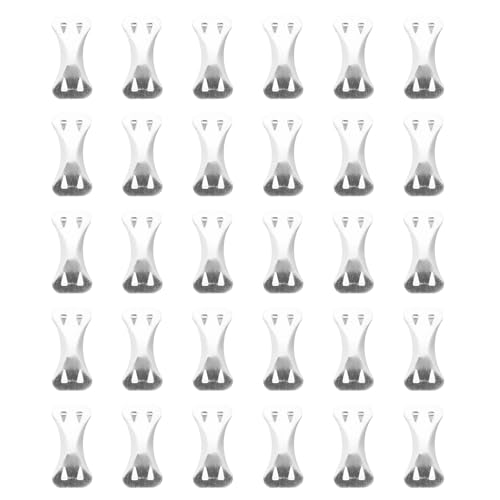 Hoement 100pcs Alloy Bandage Fastener Buckles for Sports Bandage Fixation Reusable Four-Tooth Clips for Secure Wraps Easy and Quick Application for Travel and Athletic Use