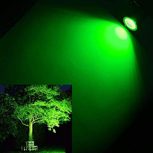 Pack Of 2, Youngine 12V Low Voltage Led Landscape Lights Waterproof Outdoor Walls Trees Flags Spotlights 5W Cob Garden Yard Path Lawn Light With Spike Stand (Green),No Plug #TOP1