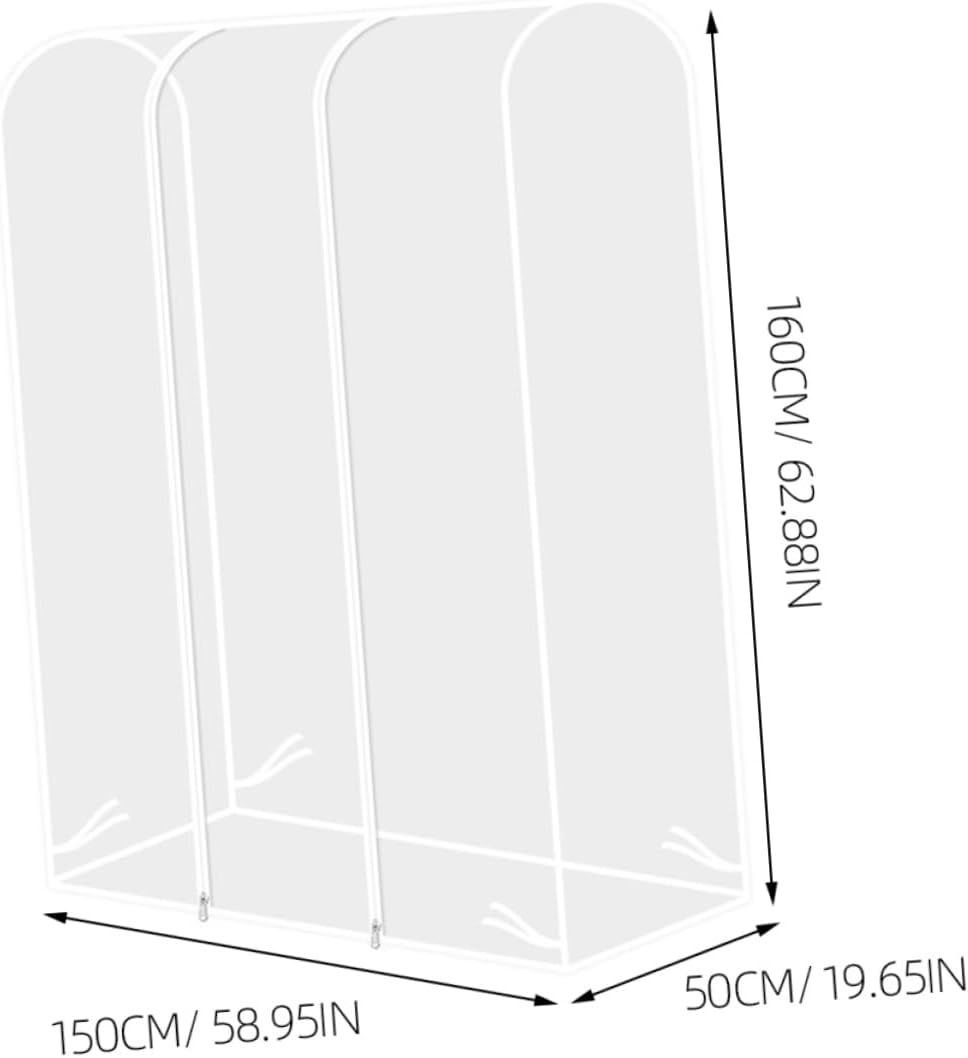 Alipis Hanging Garment Rack Cover Clothes Cover Zipper Clothing Protection Modern
