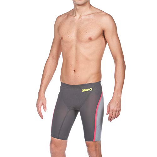 Arena Powerskin Carbon Ultra Jammer, Dark Grey / Fluo Yellow, 22 - Thumbnail 2