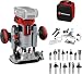 Einhell Professional Akku-Oberfräsen-Kantenfräsen-Set TP-RO 18 Set Li BL-Solo Power X-Change (18 V, Brushless, Frästiefen-Feineinstellung, inkl. Zubehör, Tasche, 15 tlg. Fräser-Set, ohne Akku)