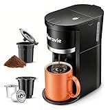 Horavie Small Single Serve Coffee Maker, Fast Brew One Cup C...