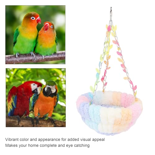 Rede de Pássaros, Inverno Quente de Pelúcia Fofo Túnel Pendurado Ninho de Pássaro Casa de Suspensão